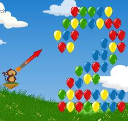 لعبة تفجير البالونات للاطفال