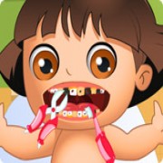 لعبة علاج اسنان دورا